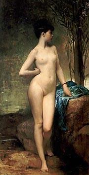 クロエ 1875 年のヌード ジュール・ジョゼフ・ルフェーブル Oil Paintings